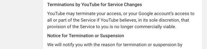 NEW YOUTUBE TERMS: ACCOUNTS DEEMED NOT “COMMERCIALLY VIABLE” CAN BE DELETED EI6V2AaX0AANAyP?format=jpg&name=small