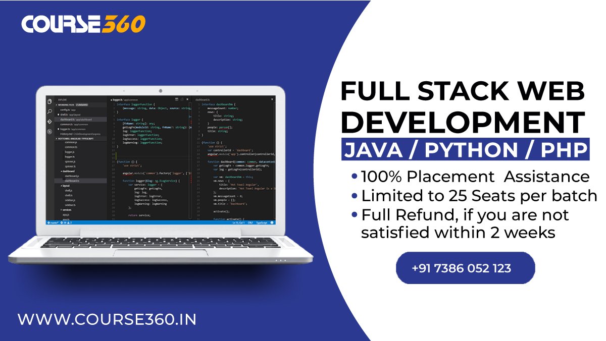 Course360's tweet photo. Become a Full Stack Developer Expert from Course360

For more information visit: https://t.co/Y9tmsBGokO

#fullstackdeveloper, #fullstackdevelopment, #fullstackdev, #fullstackjava, #fullstackphp, #webdevelopment,  #webdeveloper, #itcareer, #itjobs, #itcourse, #itcourses, https://t.co/EudXOtObnW