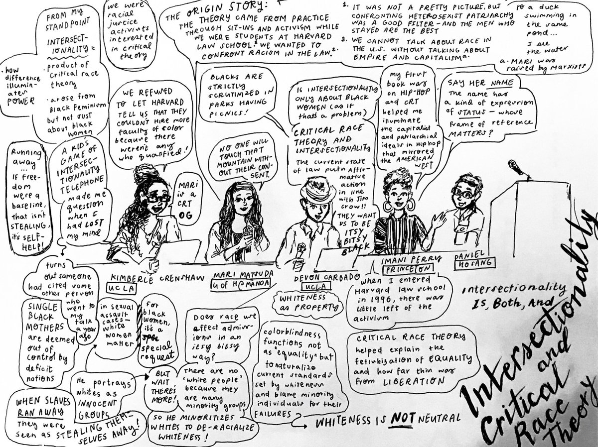 angel_trazo's tweet image. Name a more iconic duo: Critical race theory &amp;amp; Intersectionality @sandylocks @mari_matsuda #DevonCarbado @imaniperry &amp;amp; #DanielHosang 👩🏽‍⚖️#2019ASA #AngelsConferenceNotes