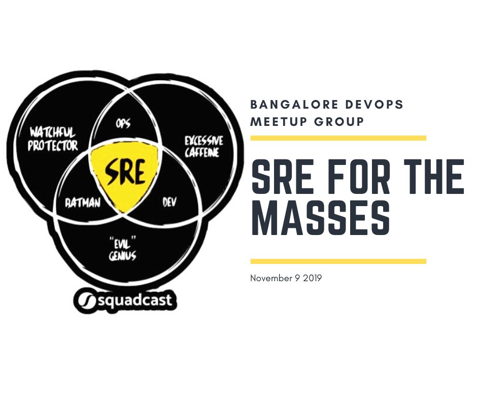 squadcastHQ's tweet image. Super exciting to hear about the insights from @sr_rishikesh  on the #ContinuousReliability mission at @rapidobikeapp in the SRE for the Masses meetup! Make Reliability your mission by joining the Bangalore DevOps Meetup Group -&amp;gt; meetup.com/Bangalore-DevO… ! #sre #meetup #DevOps
