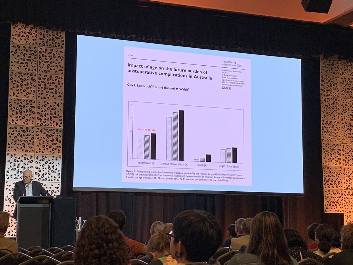 Anaesthesia and Intensive Care (@aicjournal) on Twitter photo Congratulations to everyone involved in #PeriSIG19 on a successful conference.
Here is <a href="/LudbrookGuy/">Guy Ludbrook</a> discussing the impact of age on postoperative complications - available at doi.org/10.1177%2F0310… Congratulations to everyone involved in #PeriSIG19 on a successful conference.
Here is <a href="/LudbrookGuy/">Guy Ludbrook</a> discussing the impact of age on postoperative complications - available at doi.org/10.1177%2F0310…
