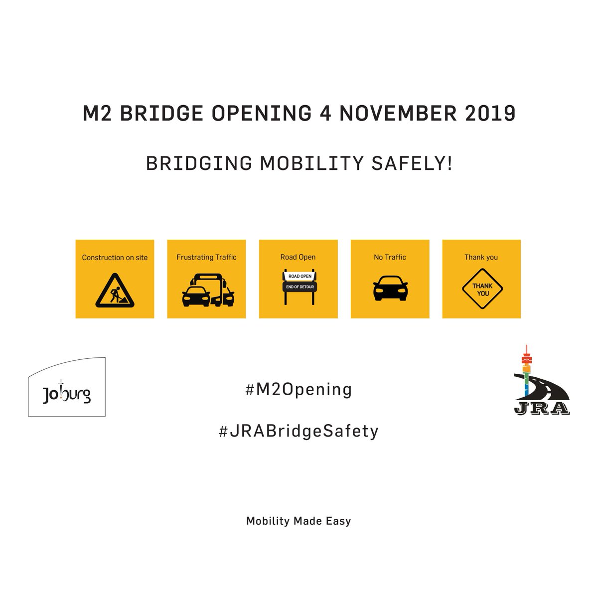 KayaON959's tweet photo. The M2 Bridge was not rehabilitated in one day and is now open. Thank you for your patience. #M2Opening #JRABridgeSafety https://t.co/D6pXobhbSD