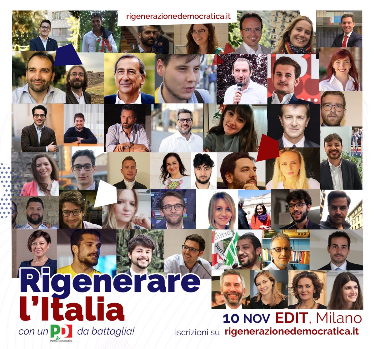 MStefanile's tweet image. Domani a Milano, per innovare, per rinnovare, per #rigenerare.
@pdnetwork @RiGenItalia