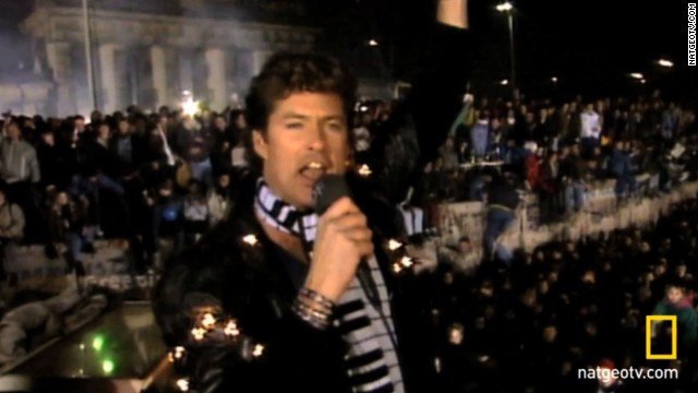 On this day 1989: The Berlin Wall falls as thousands of Germans unify in a desperate attempt to escape the singing of David Hasselhoff.