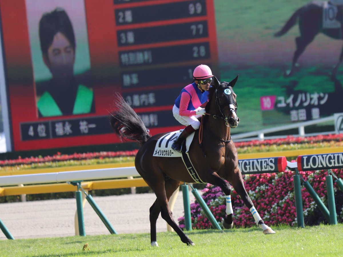 ゆう 走りながら元気いっぱいうんこしてたぞ メイショウホルダー 福永祐一騎手