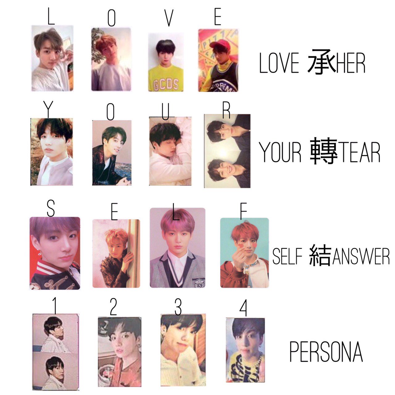BTS 公式トレカ ジョングク グク まぁ Love yourself BTS 公式トレカ ジョングク グク まぁ Love yourself
