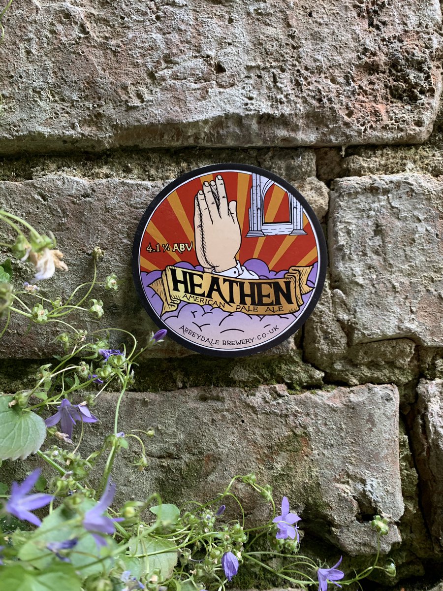 NOW POURING ON KEG:
<a href="/AbbeydaleBeers/">Abbeydale Brewery</a> 
🙏 Heathen 🙏
American Pale
4.1%
We need a lot of this beer round here for some reason 😈