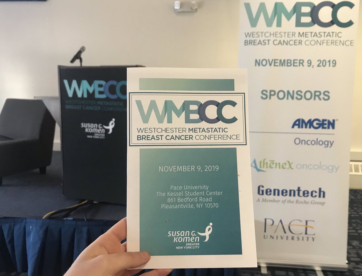 KomenGreaterNYC's tweet photo. We can’t wait to start our open discussions on stage IV/#metastatic #breastcancer today at our Westchester Metastatic Breast Cancer Conference! See you all soon! #WMBCC #MetastaticMatters https://t.co/Q3eD7NucnO