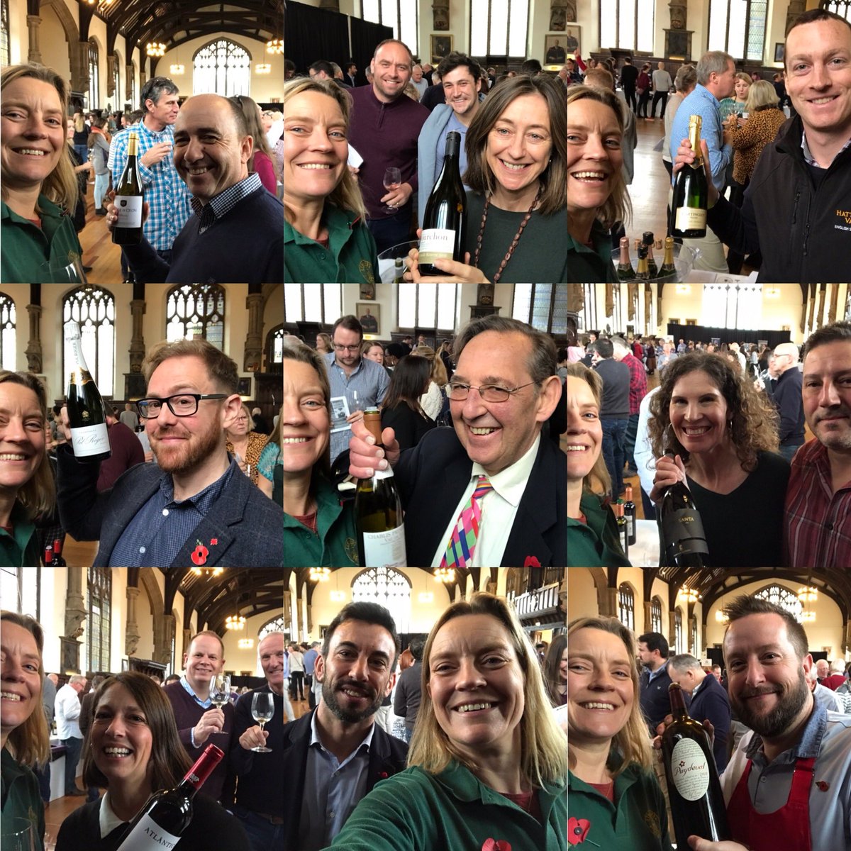 The annual smiley montage of suppliers and customers - #havingfun #tastingwine #bristol <a href="/murielwines/">MurielWines</a> <a href="/Mourchon/">Domaine de Mourchon</a> @Pol_Roger #domainedesmalandes <a href="/BodegasCastano/">Bodegas Castaño</a> #casarelvas @marquesbutrago #bodegasmanzanos #jeffcarrel