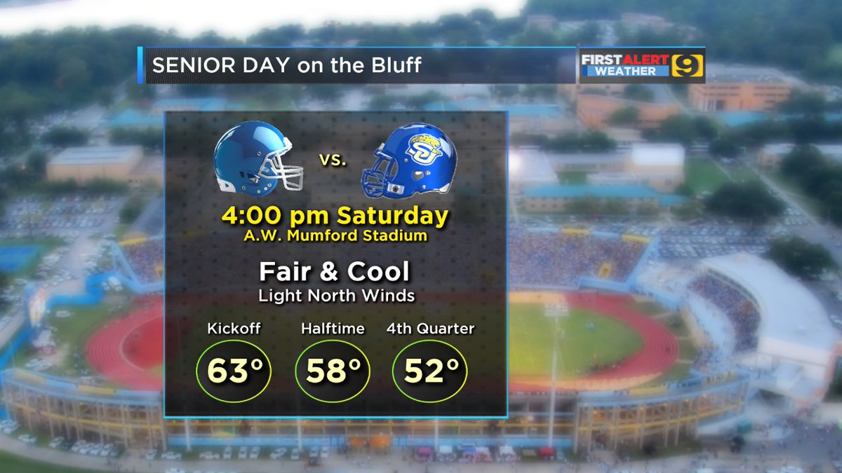 JayGrymes_WX's tweet image. FOOTBALL FEVER in the #RedStick!

Close-out "Bama Hate Week" with #WAFB at 2:30pm ...
"Who ya' got?"

... and it's SENIOR DAY on the Bluff ... last chance to catch @SU_HumanJukebox at home in 2019!

@LSUFootball
#JagNation