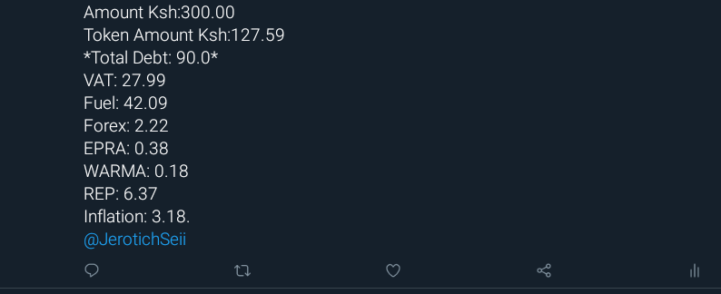 WanjikuKenya's tweet photo. @AlachahBenedic1 @WilliamsRuto I was shocked...

I bought tokens for 300/= the other day, got a deduction of 90/=, on enquiry was told #LastMileConnectivity Loan! 

I think anything the Arch. Bishop @WilliamsRuto touches is a fraud.

Yet Kenyans were told this is @WorldBankKenya funded project. @JerotichSeii https://t.co/UqNWcIAya1