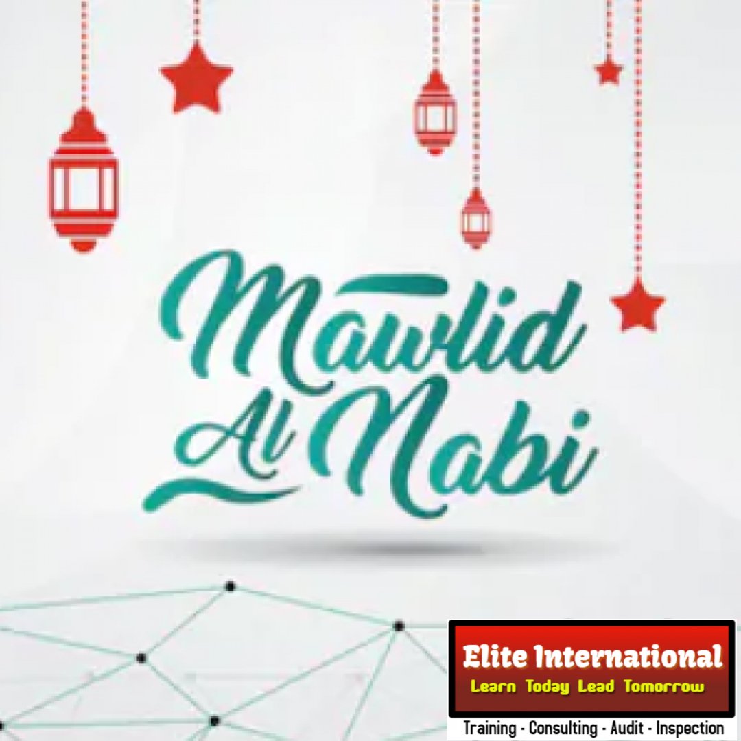 EliteInternat11's tweet photo. Elite International Training &amp; Educational Centre Wishes You A Very Happy Mawlid Al Nabi. May The Blessings of Prophet Muhammad be with us Always.
#mawlidalnabi #mawlidnabimuhammadsaw https://t.co/5FoyOJ4v8p