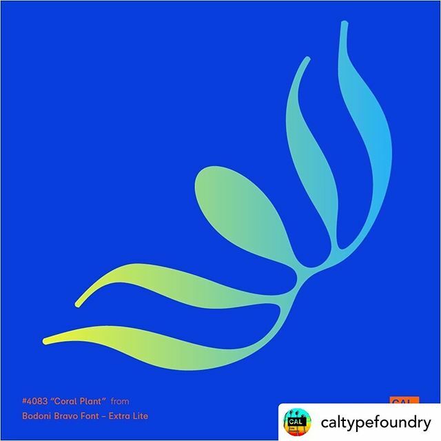 this one reminds me of saturday at the beach,  via <a href="/caltypefoundry/">California Type Foundry</a> #type #design #typedesign #typehype #bodoni #bodonibravo #typography #font #fonts #fontdesign ift.tt/32ybu1S