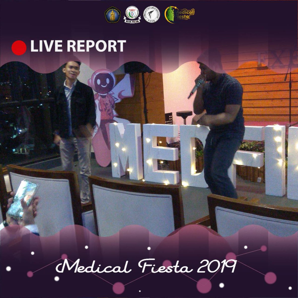 [LIVE REPORT Day 3 : Farewell Party]

Hello seeker of knowledge! Showing their amazing and unique talents, here it is a beatbox performance from our students to enliven the Farewell Party of Medical Fiesta 2019!

#MedicalFiesta2019
#ScientificRevolution
#LSIMFKUB