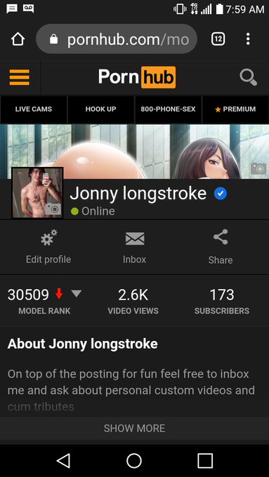 My pornhub is doing pretty good rn come check me out https://t.co/UFyafJOCAP. #bigwhitecock #porn #freenudes<a href="/tag/porn"class="tags"><span>#porn</span></a><a href="/tag/bigdick"class="tags"><span>#bigdick</span></a><a href="/tag/hmu"class="tags"><span>#hmu</span></a><a href="/tag/freenudes"class="tags"><span>#freenudes</span></a><a href="/tag/dmme"class="tags"><span>#dmme</span></a><a href="/tag/bigwhit"class="tags"><span>#bigwhit</span></a>