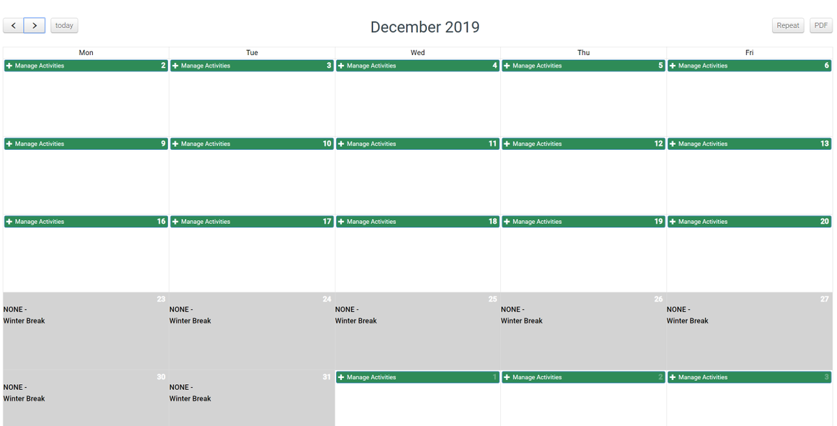 alltimely's tweet photo. Our calendar feature allows teachers to easily schedule their activities and coach classes throughout the year. https://t.co/D13P46i4UE