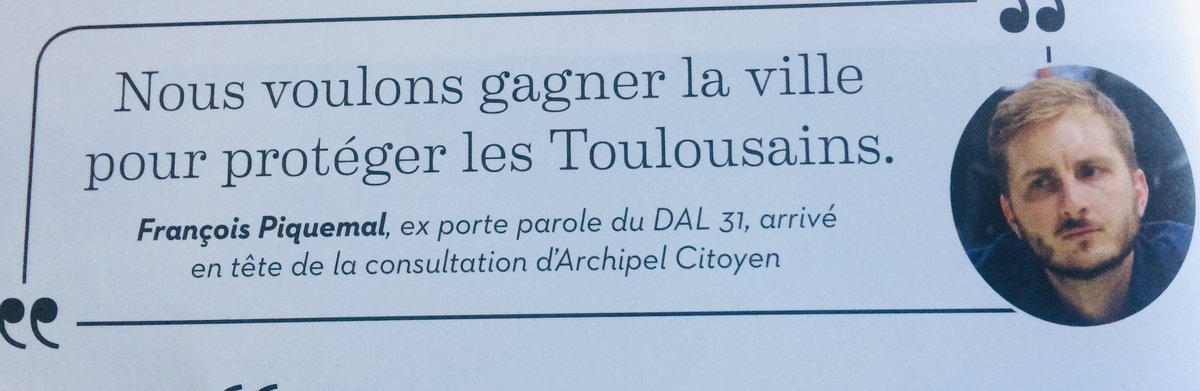 archipelTM's tweet photo. #ArchipelCitoyen #Toulouse2020 
Oui ! Nous @archipelTM voulons protéger la ville face aux irresponsables ! 
@FraPiquemal @Boudumensuel https://t.co/Fbwgal2WcV