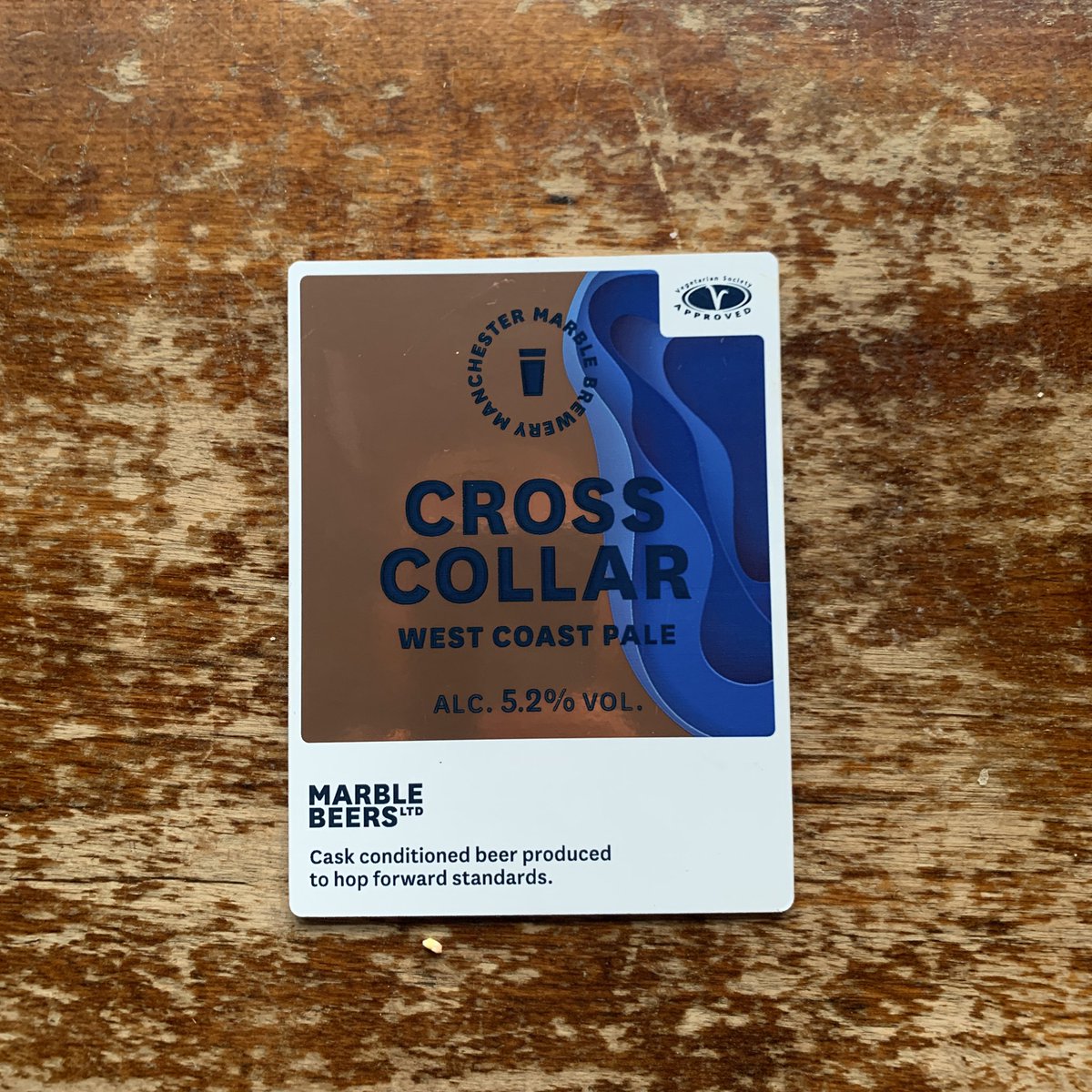 NOW SERVING ON CASK:
<a href="/marblebrewers/">Marble Brewery</a> 
Cross Collar: West Coast Pale
5.2%
Usual excellence from the establishment that is Marble