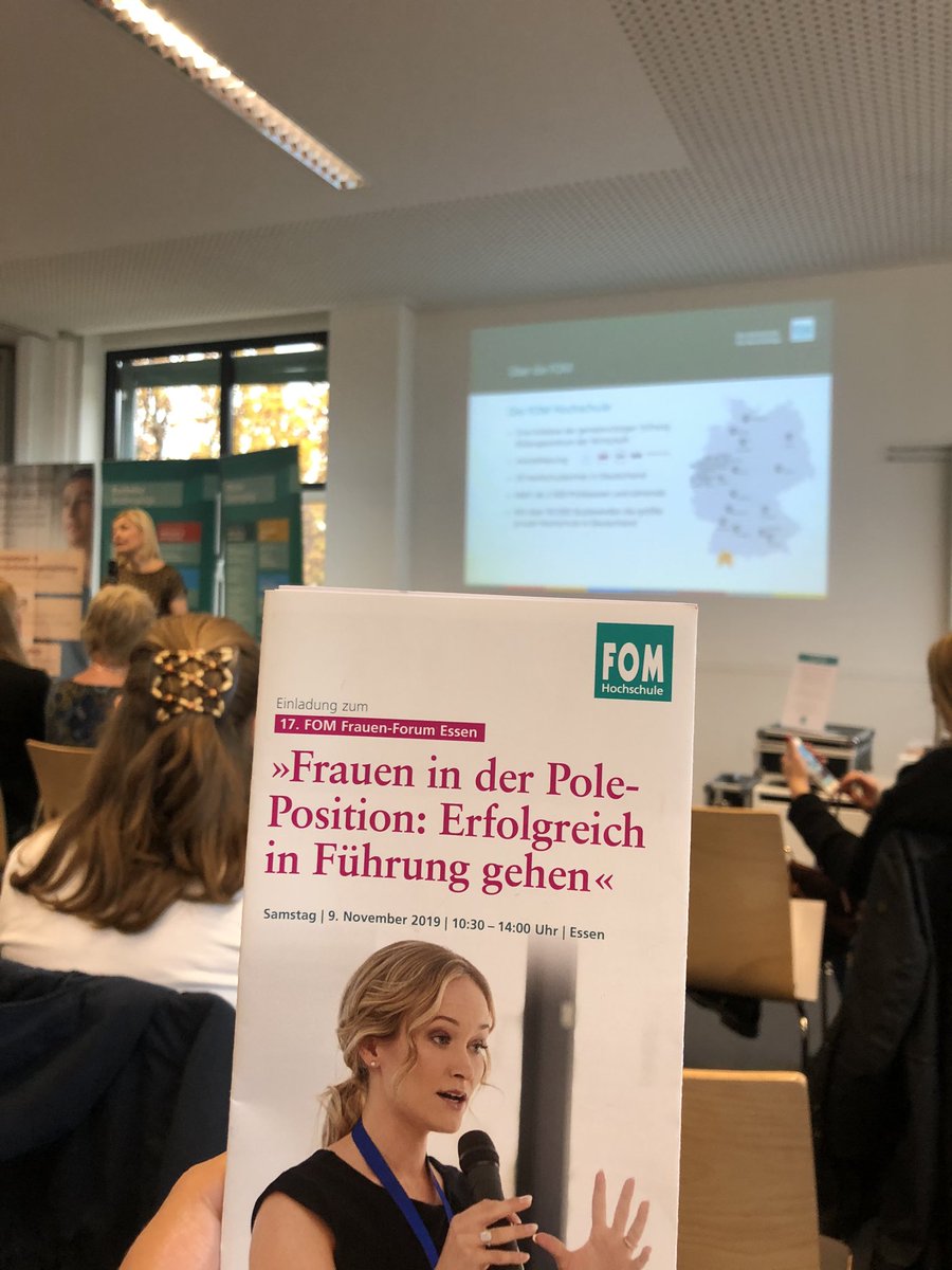 Wir erwarten 4 spannende Impulsvorträge zu Frauen in Führung #fomfrauenforum #ewmd19 <a href="/FomProf/">Anja Seng</a> <a href="/EWMDnet/">EWMD International</a> <a href="/FOMHochschule/">FOM Hochschule</a>