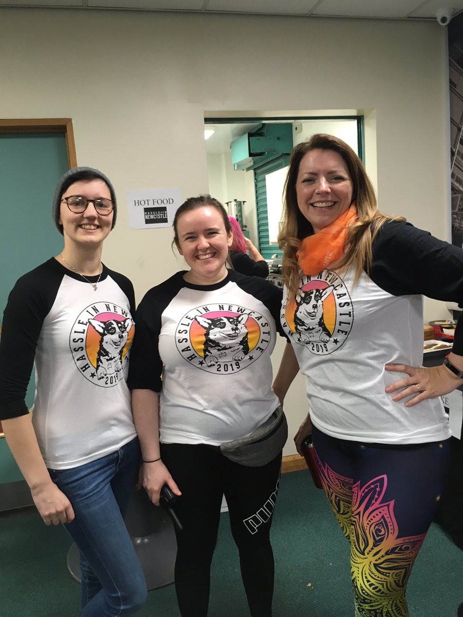 nclrollerderby's tweet image. Our models in their limited edition #hassleinnewcastle shirts. #derbymerch