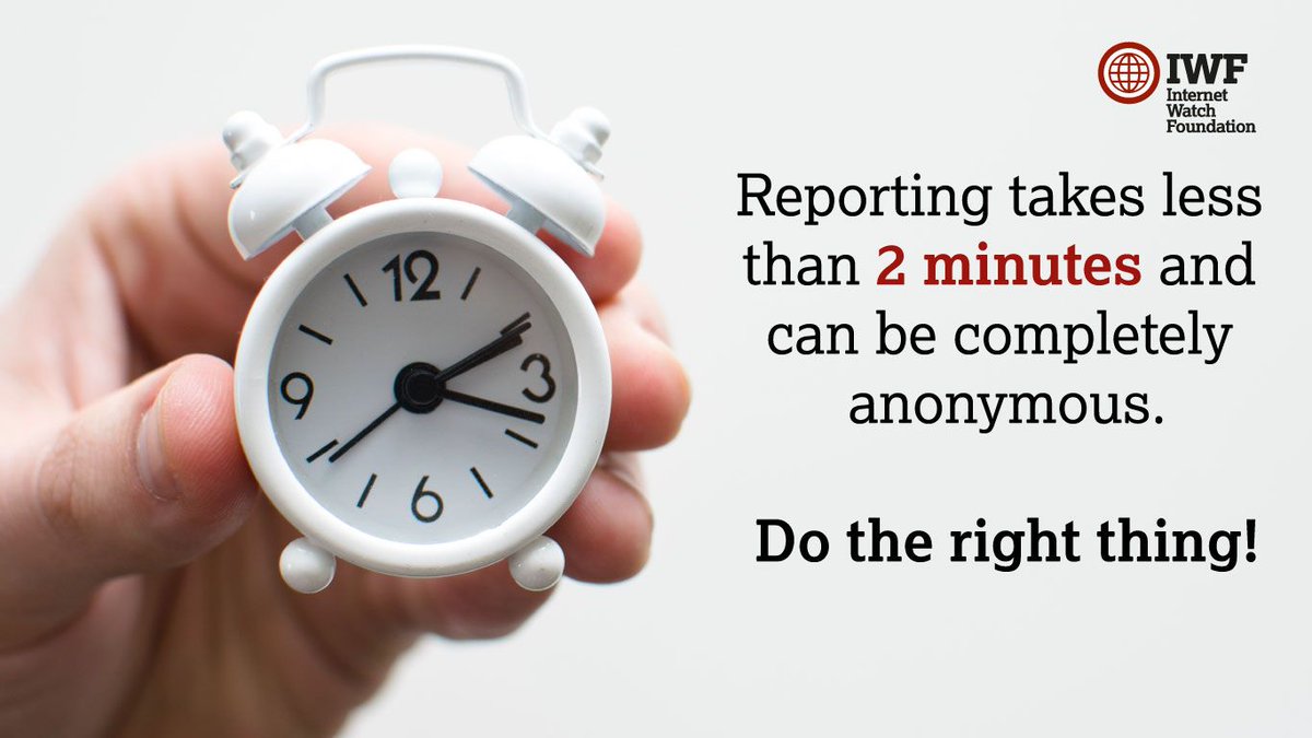One hour is all it can take to remove an image or video of child sexual abuse from the internet, after <a href="/IWFhotline/">Internet Watch Foundation (IWF)</a> - a partner in the UKSIC - responds to your report. Learn more about it at bit.ly/36C0P9G
