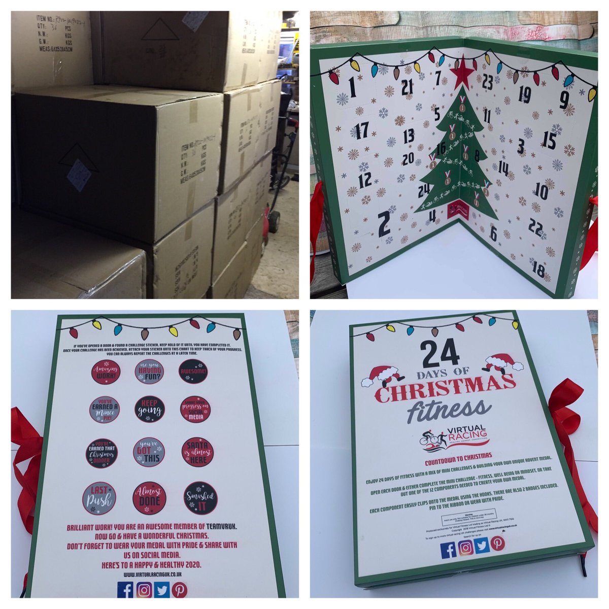 More dispatch notices as another load of these have been dropped with our local postie!
More will be going Monday. 🥰
Still time to grab your advent calendar but selling super fast now. 
virtualracinguk.co.uk/products/2019-…
#adventcalendar2019 #24daysofchristmasfitness #ukrunchat #ukparkrun