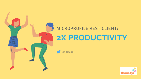 zarub2k's tweet image. 2x productivity with #microprofile #restclient explained with #helidon @helidon_project #tham.fyi @Java_Champions @Oraclejavamag @oracleugs