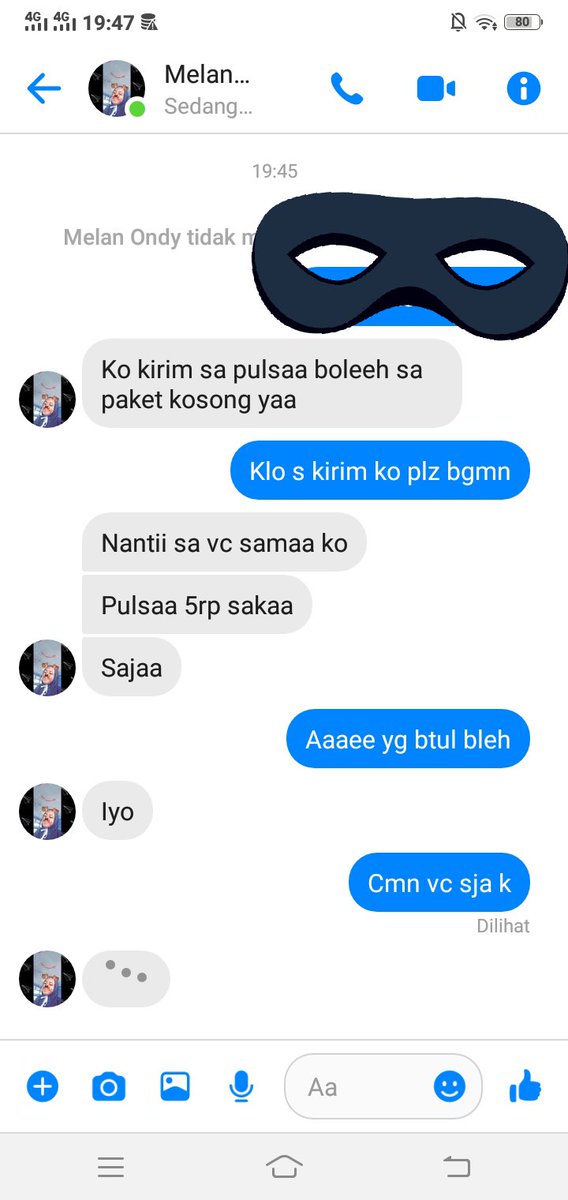 Ad thu yg mau 

Isikan dhe plz sja kam bisa vc sma dia