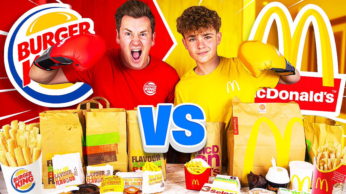 🔥NEW VIDEO🔥
BROTHERS FOOD BATTLE | McDonald’s vs Burger King
youtube.com/watch?v=-CIFZy…