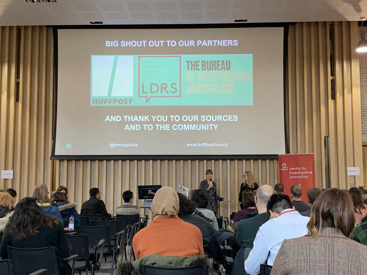 NathanPSouthern's tweet photo. Brilliant start to the #CIJournalism conference by @emmayoule and @jessbrammar ! Thanks for the amazing tips and can’t wait to read the @HuffPost investigation into council failures and spending leading up to #grenfell. #cijnewcastle https://t.co/sAYVCCbDbw