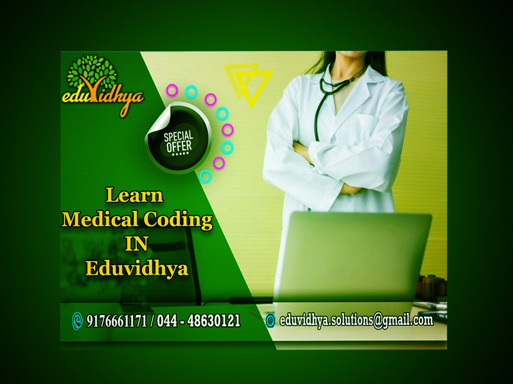 eduvidhya's tweet image. Eduvidhya is a well-established training center provides class room medical coding training with placement assured.

☎️ 9176661171 / 04448630121
#medical_coding #medical #ICD_10_code #ICD_10 #medical_coding_and_billing #medical_coding_training #cpc_certification #cpc #icd_10_book