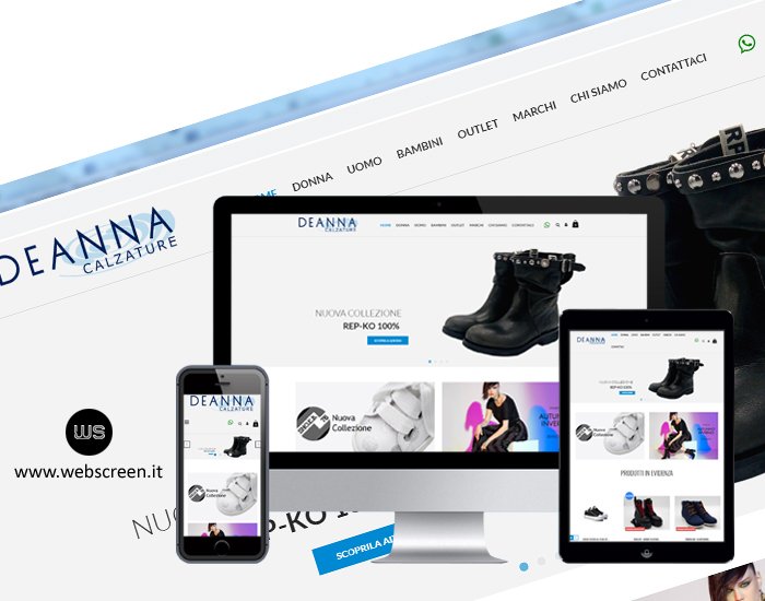 In linea il nuovo sito di Ecommerce per Deanna Calzature ow.ly/jkdg50x3nc8
Webscreen Web Digital Agency