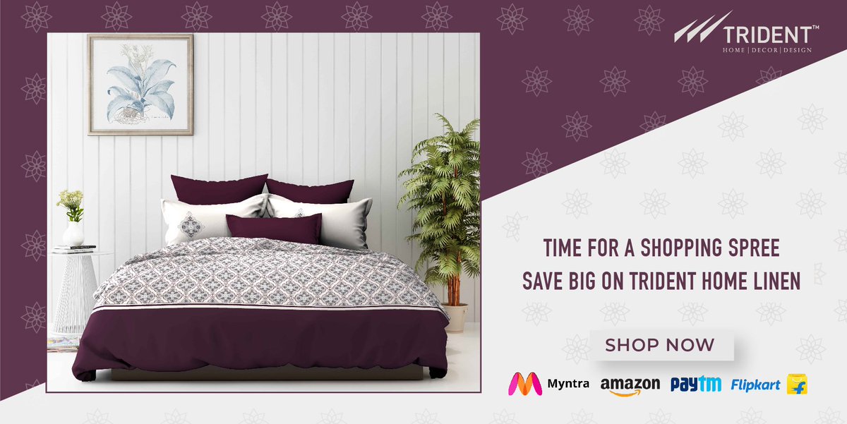 myTRIDENThome's tweet photo. Celebrate weekend with a super shopping experience. Shop online and avail great discounts.
Shop online now: https://t.co/DoBvvHMIHe
#TridentGroup #THDD #onlineshopping #homedecor #greatdeals #offers #bathlinen #discounts #shopping #shoponline #shopinstores #shopnow https://t.co/XreaFceFe0