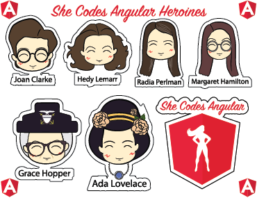 SheCodesAngular's tweet photo. 🥳🥳 Hoy es nuestro gran @Meetup de #SheCodesAngular 😀, estamos a pocas horas de dar inicio y queremos darte a conocer a nuestras Heroines stickers 😍😍😍 
Podrás encontrarlas en nuestro gran evento 😉😉
Además de todo el conocimiento que te brindaremos de @angular 💪💪💪👍👍👍 https://t.co/I4S1GKscy1