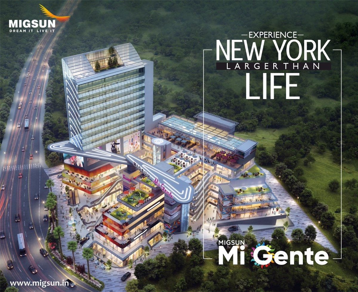Migsun Mi Gente - designed to give people an international shopping experience and an exciting new experience of leisure in #RajNagarExtension.

#Migsun #MiGente #RealEstate #DreamItLiveIt