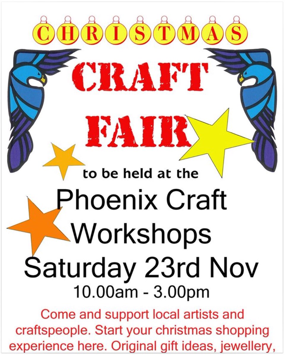 ArtScillyWeek's tweet image. Only two weeks to the Phoenix Christmas Craft Fair! Lots of local artists and craftspeople. The best Christmas shopping ever! #scilly #Christmas #craft #fair