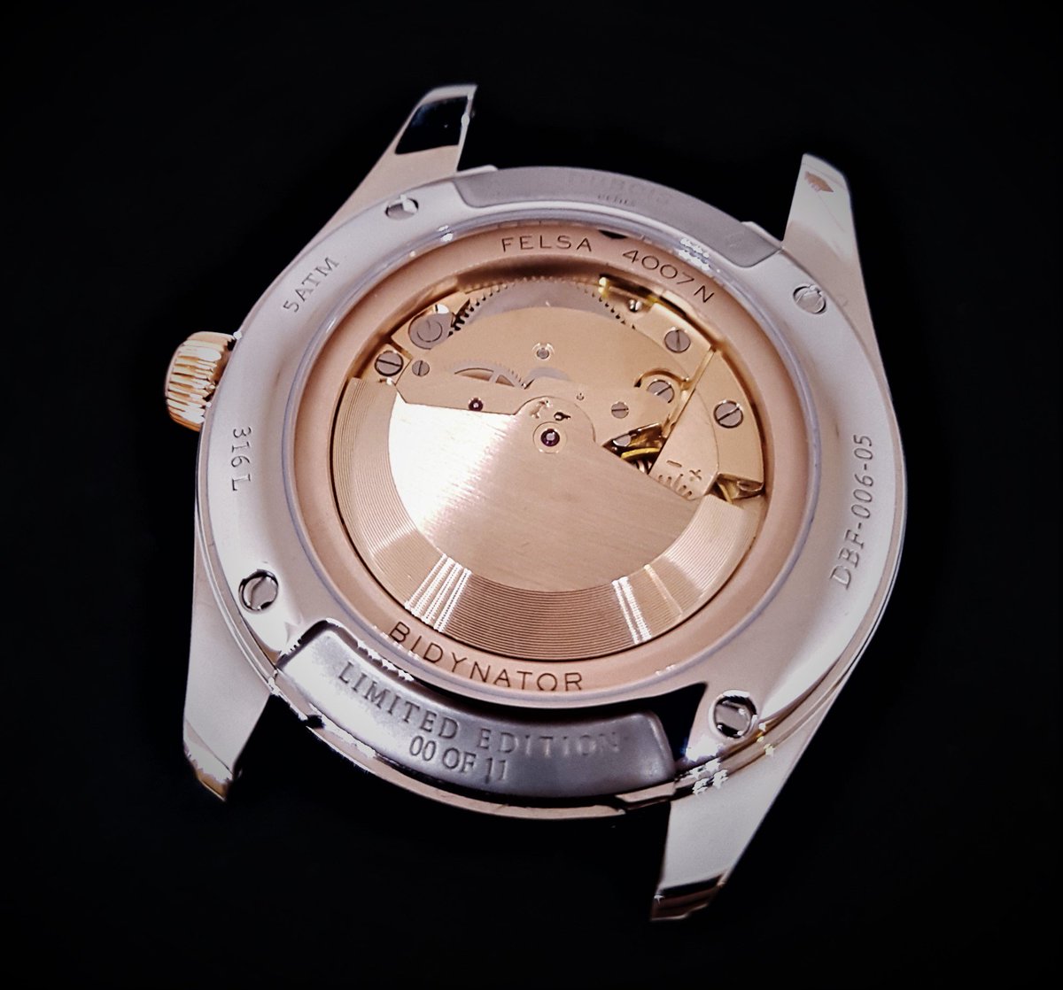 duboisetfils's tweet photo. launch of Bidynator soon
original historical movements Felsa 4007 are ready to go.
pay attention, limited edition only, more information next week.
#bidynator #duboisetfils #felsa4007 #historicalmovements #nomadsoftime https://t.co/4fvKkKG0wG