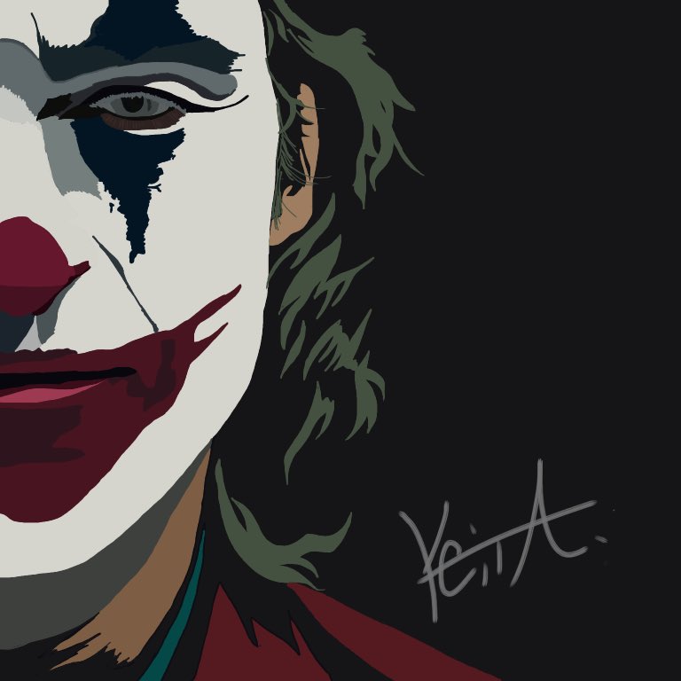 Keita 9 S ジョーカーを描いてみた 見たことないけどっ Joker ジョーカー じょーかー 模写 デジタルイラスト イラスト 映画ジョーカー