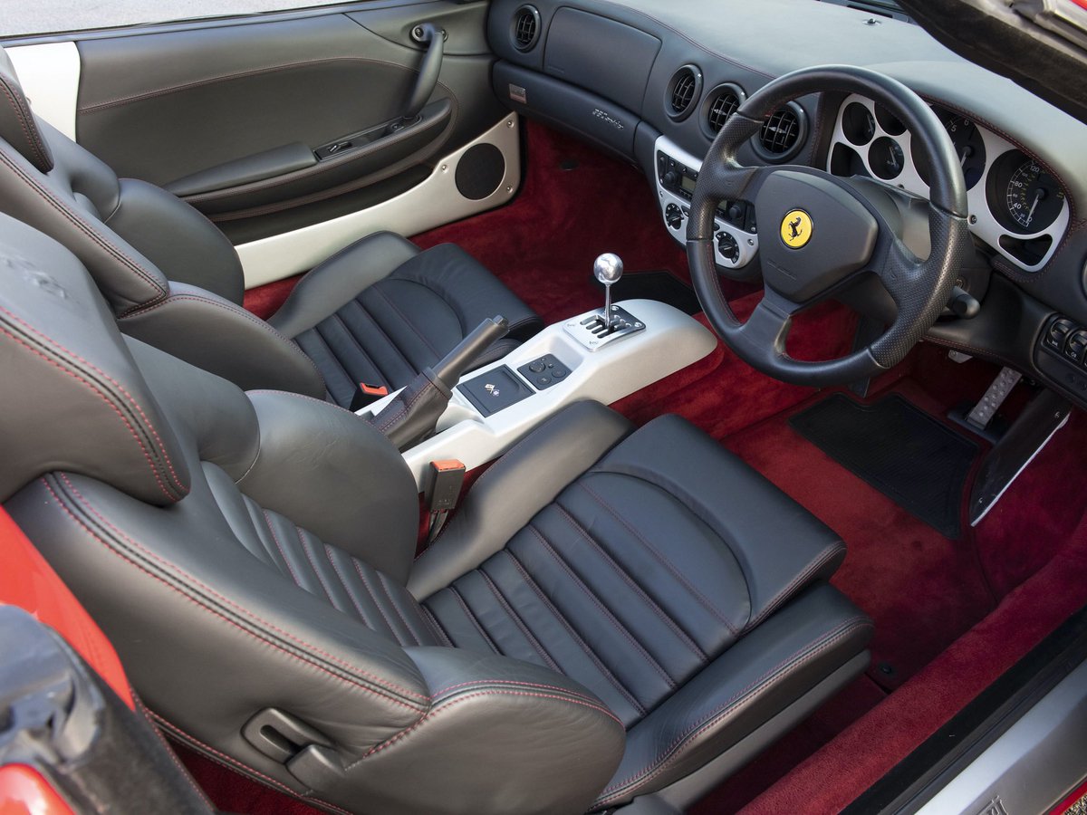 TomHartleyjnr's tweet photo. A rare manual 360 Spider with only 2,100 miles from new. I sold it when it was 1 day old to it’s only user and he’s serviced 18x at Ferrari since, which is unheard of! Only £115,000, what a car and buy for someone #GetOnIt #SpecialExample #TicksEveryBox #THJ #OnlyTheBestCars https://t.co/TutfT6znbU