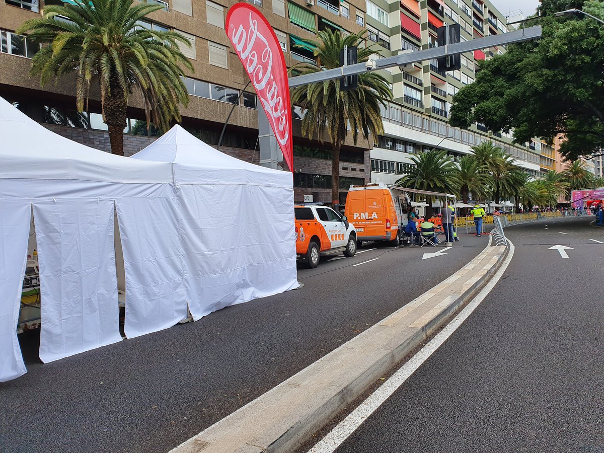 CECOPALSC's tweet photo. Hasta el momento se registran 5 asistencias sanitarias en #PuestoMédico del @MaratonTenerife #MaratonTenerife2019 #SanVal @quironsalud @santacruz_ayto https://t.co/DgnU6FgIkJ