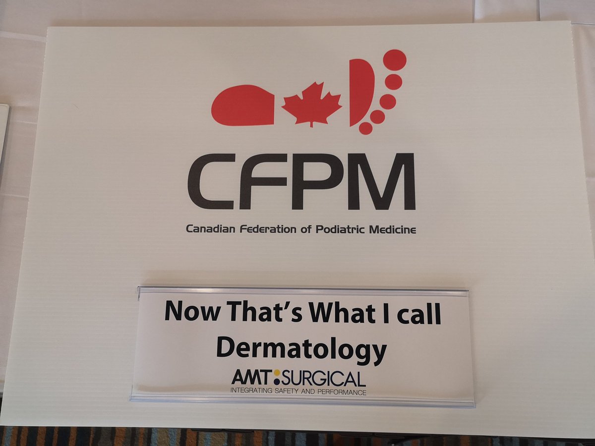 Great session on Foot Dermatology with Canadian colleagues at #CFPM2019 in Mississauga, Ontario. Good luck with the rest of the meeting! @CFPM01