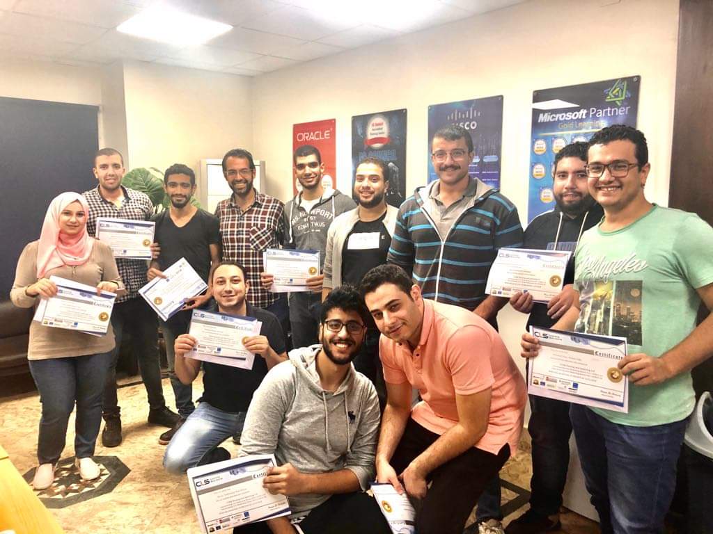 CLSLearn's tweet image. Shots๐ท from the best moments of Graduation Day๐ฉโ๐๐จโ๐ of our New Patch of #CCNA_Engineers with Eng.Islam Dawood !
November 2019 at Dokki branch.
#CLS_Learning_Solutions