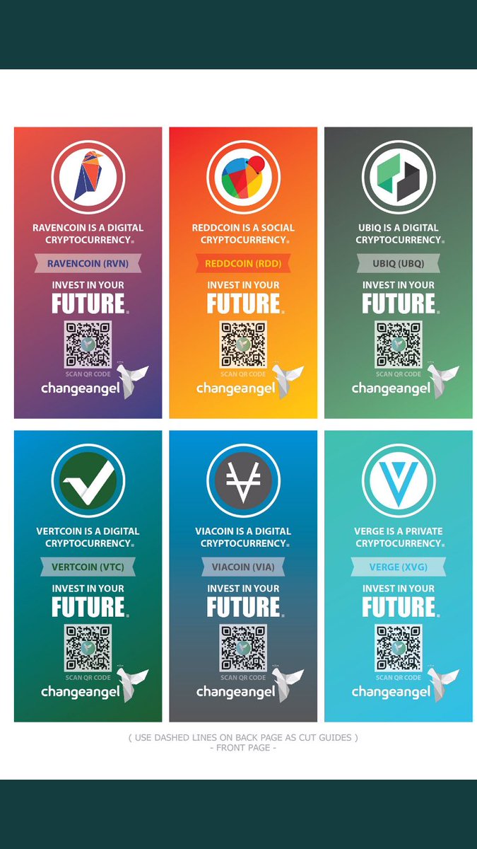 Seedcards #changeangel #Reddcoin #verge