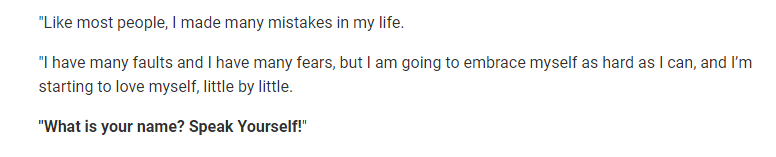 We are flawed, yes, but we are not monsters. We have shadows, yes, but we also shine brighter than many other galaxies of people! There are way more kind and compassionate and wise people in ARMY than immature ones that end up hurting others because they don't love themselves