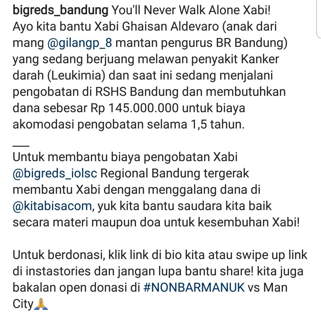 AYO BANTU XABI!
Untuk yang mau berdonasi bisa Klik link kitabisa.com/campaign/xabil… #YNWA