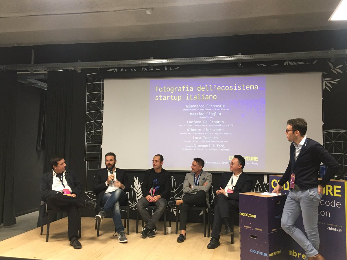 aleandros92's tweet photo. #Innovazione, #formazione e #impattosociale questi i pilastri di @centroELIS 
La cultura dell #openinnovation al centro del progetto #OpenItalyELIS.
Progetti di #coinnovazione e #contaminazione tra #Corporate e #Startup 
#InnovationTogerher #Code4Future #TalentGarden https://t.co/FjqEA7jhJ5