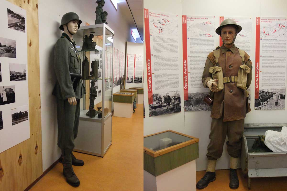 A delegation of the PA75OV team met at the Gennep library on November 9th 2019, for the preparations of Special Event Station PA75OV. They were watching over us during the meeting. These soldiers are part of the small Veritable museum at the library