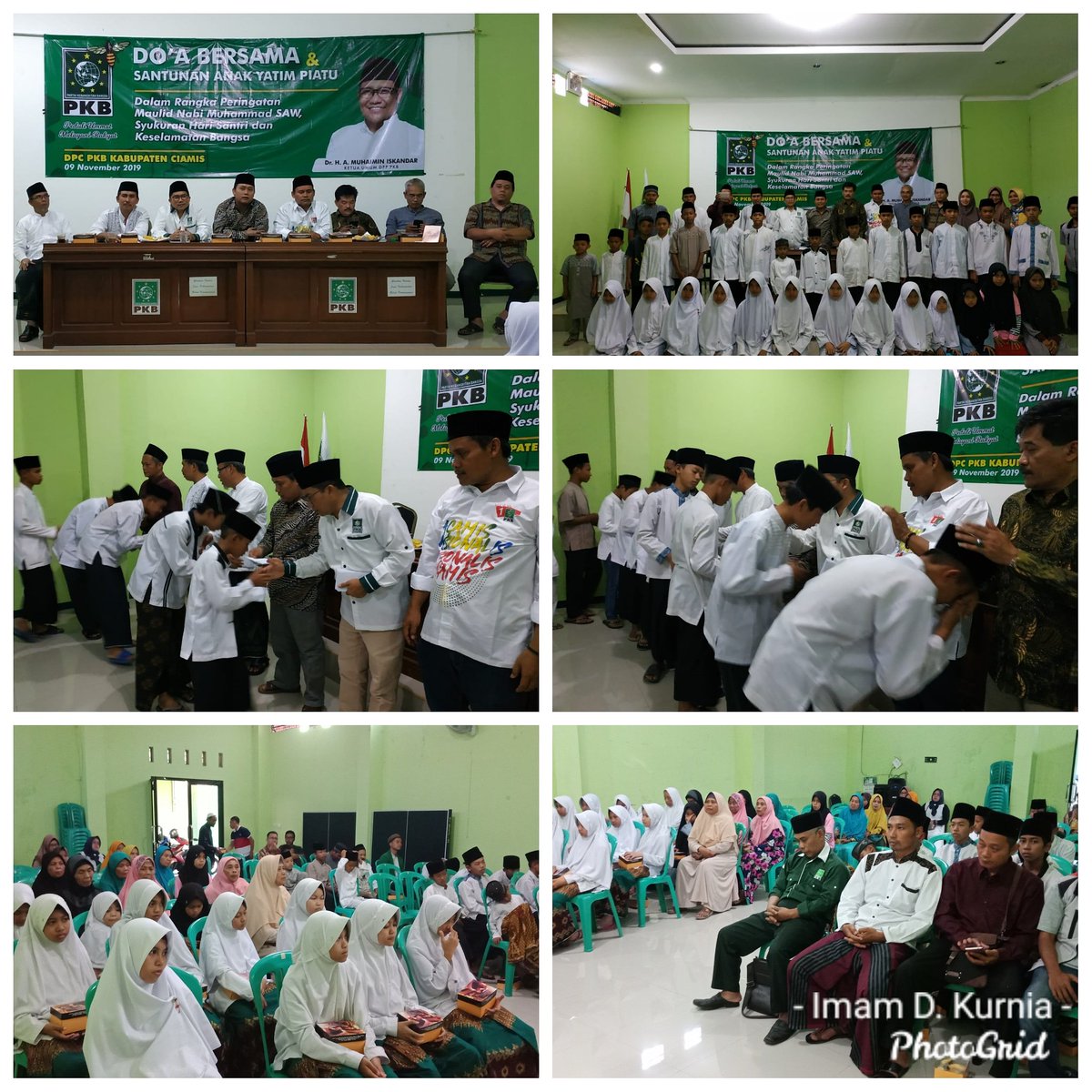 Maulid Nabi dg Doa bersama &amp; santunan anak yatim piatu DPC PKB Ciamis, semoga membawa keberkahan dan keselamatan untuk kita semua.
<a href="/cakimiNOW/">A Muhaimin Iskandar</a> 
<a href="/DPP_PKB/">DPP PKB</a> 
<a href="/SyaifulHooda/">Syaiful Huda</a> 
<a href="/dpwpkbjabar/">DPW PKB JABAR</a>