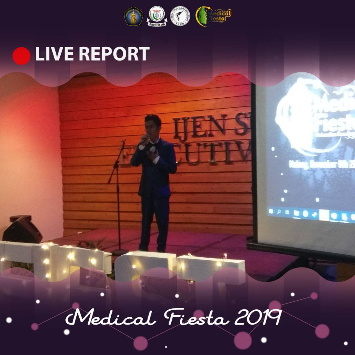[LIVE REPORT Day 3 : Farewell Party]

Hello seeker of knowledge all around the world! Here it is our first performance special song from our student M. Hildan for Farewell Party! Hope you enjoy it!

#MedicalFiesta2019
#ScientificRevolution
#LSIMFKUB