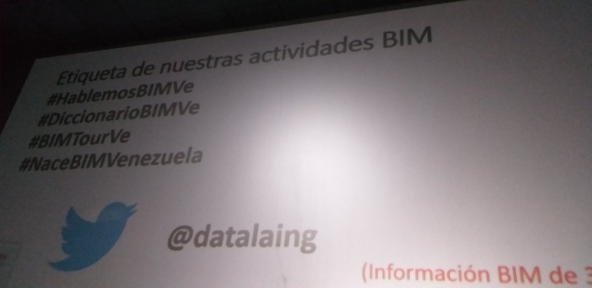 datalaing's tweet photo. #HablemosBIMVe confiando en el talento venezolano https://t.co/ImBb4HSItJ